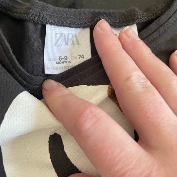 Zara Baby Girl Bundle of 3 Long Sleeve Tops Size 6-9 Months - Picture 5 of 6